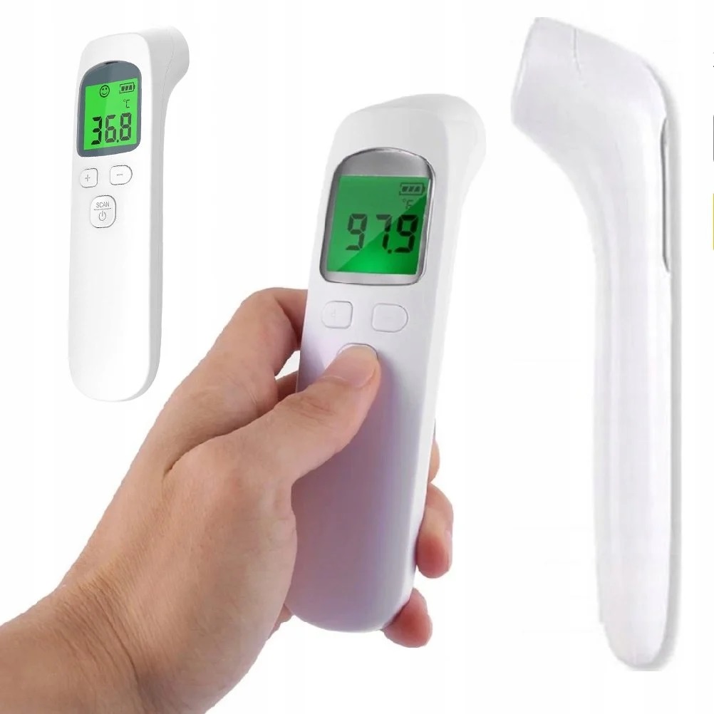TERMOMETR BEZDOTYKOWY NA PODCZERWIEŃ LCD ELEKTRONICZNY DOKŁADNY 1s Typ wyrobu medycznego wyposażenie wyrobu medycznego lub produkt niemający przewidzianego zastosowania medycznego